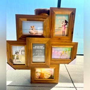 6 Opening Natural 4" x 6" Collage Frame by Studio Décor